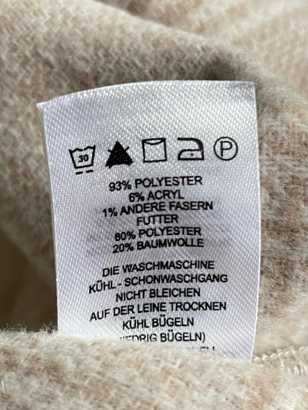 JOIE Beige Plaid Button-Up Shacket - Picture 7 of 9
